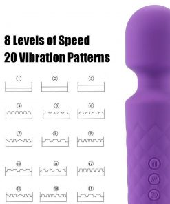 20 standen Wand massager vibrator 12 standen roze