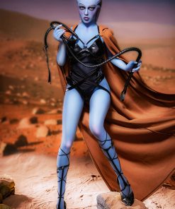 Blauwe alien sexpop 156cm prachtige bosten en kont